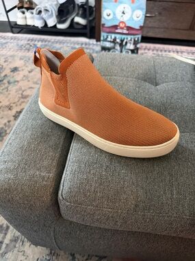Rothy's Slip-On Sneaker in Rust with Cream Sole